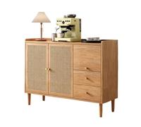 Aparador Aparador De Madera Maciza Simple Y Elegante, Mueble De Almacenamiento For El Hogar, Sala De Estar, Puerta Corredera Aparadores