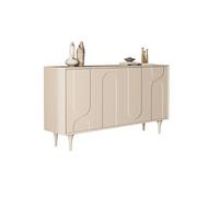 Aparador Armario de Almacenamiento de Entrada de Madera Maciza 160 cm para Hogar, Mueble Decorativo Blanco de Almacenamiento para Salón, apto para Cocina, Dormitorio, Vestíbulo etc Aparadores
