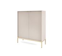 Aparador avon 104x39x125 beige, dorado