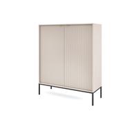 Aparador avon 104x39x125 beige, negro