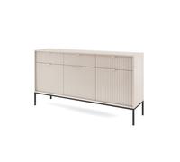 Aparador avon 154x39x83 beige, negro 39 cm