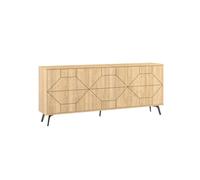 Aparador con 6 puertas decoradas l184 cm - dune