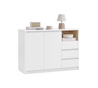 Aparador de Almacenamiento 40 x 103,3 x 74,5 cm para Salón Blanco Nube