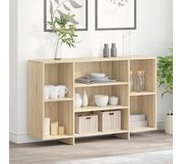 Aparador de madera contrachapada roble Sonoma 120x30x75 cm