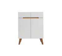 Aparador escandinavo blanco y fresno 80cm MELKA