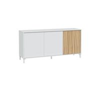 Aparador ethna blanco artik (blanco mate) - natur 154 x 74 x 40 cm