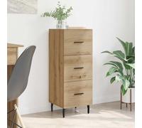 Aparador genérico moderno rectangular de madera de ingeniería con cajones, armario de almacenamiento para sala de estar, diseño chic con patas de poste y asas de barra, fácil de montar