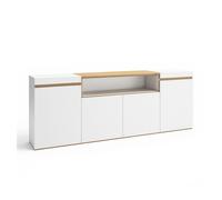Aparador kavos blanco - roble arena 203 x 75 x 34,6 cm