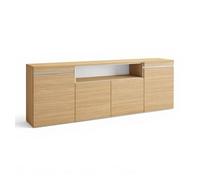 Aparador kavos roble arena- blanco 203 x 75 x 34,6 cm