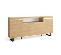Aparador kavos up roble arena- blanco 203 x 87 x 34,6 cm