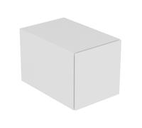 Aparador KEUCO EDITION 11, 1 extracción frontal, 350x350x535mm, 31320270000, Cuerpo/Frontal: Lacado blanco satinado / cristal blanco satinado