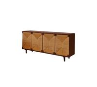 Aparador Mesa de ratán de Madera for Porche (180 x 45 x 80 cm), Armario de Almacenamiento Retro for Sala de Estar, Mueble de Almacenamiento for Hotel B&B. Aparadores