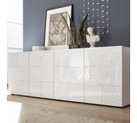 Aparador MIRO de 4 puertas, color blanco