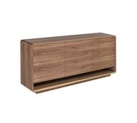 Aparador Moderno Angel Cerdá 3293 en Madera Nogal Natural con Estante Inferior, 180 x 40 x 78 cm