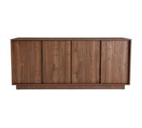 Miliboo - Aparador vintage (4 puertas, 180 cm, acabado de madera oscura, color nogal