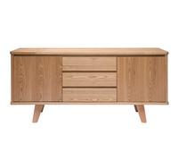 Aparador nórdico de fresno con puertas y cajones 160 cm FIFTIES