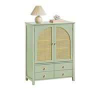 Aparador recibidor mueble de entrada con 2 puertas y 4 cajones 70 x 34 x 90 cm verde fsb72-gr sobuy 90 cm