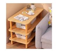 Aparador rústico Sofá de madera maciza for el hogar, mesa de té movible for sala de estar, gabinete de borde, mesa cuadrada pequeña simple, estante de almacenamiento, mesa de té, mesa pequeña Aparador