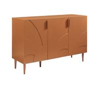 Aparador starvili con 3 puertas mdf 75x115x38cm - color óxido [en.casa]