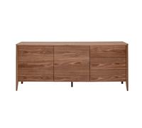 Aparador vintage con 2 puertas y 3 cajones nogal 180 cm BENJA