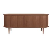 Aparador vintage de madera oscura con 2 puertas correderas 160 cm EPIC