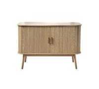 Aparador vintage decorado en madera con 2 puertas correderas - l110cm