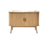 Aparador vintage decorado en madera con 2 puertas correderas - l110cm