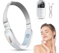 Aparato de elevación facial, EMS masaje facial, 6 modos V-Face Shaping Masajeador eléctrico, masaje facial con luz roja y azul con mando a distancia
