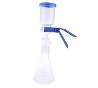Aparato de filtración de 500 ml, unidad de filtración de laboratorio al vacío con embudo y abrazadera