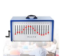 Aparato de onda para enseñanza de física, demostrador de onda transversal longitudinal de manivela manual con 16 agujeros excéntricos para eje de rueda