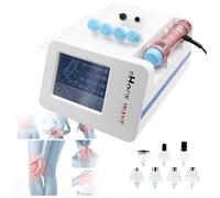 Aparato de ondas de choque Aparato para terapia de ondas de choque Aparato para modelar el cuerpo y ED con 7 cabezales,Rosado