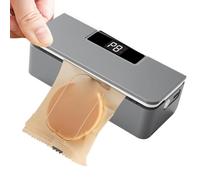 Aparato de sellado al vacío de mano | Pantalla LED magnética ajustable | Doble función selladora térmica con cortador integrado | para hogar, dormitorio, apartamento, restaurante, aperitivos y