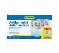 HUMYDRY - Deshumidificador Antihumedad Premium 450g - para Espacios de hasta 15m² - Sistema Antiderrame Patentado - Recargable con Recambio Incluido - Aroma Neutro
