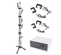 Aparato experimental de caída libre, instrumento de demostración para la enseñanza de la física con 4 fotopuertas y temporizador, experimentos científicos de movimiento en caída libre