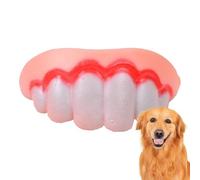 Aparato genérico para Perros, Dientes de Silicona Falsos para engaño, Accesorios para Mascotas, Juego Interior, Exterior, estimulación Mental, Regalos para Navidad y Familia, Viajes