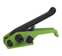 Aparato tensor para cinta fuerte de PET manual, mecanismo de una palanca