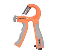 Aparatos de fuerza de prensión, En forma de R, ajustable, contable, ejercicio mano, fortalecedor, pinza, resorte, pellizco dedo, expansor carpiano(Orange)