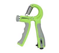 Aparatos de fuerza de prensión, En forma de R, ajustable, contable, ejercicio mano, fortalecedor, pinza, resorte, pellizco dedo, expansor carpiano(Green)