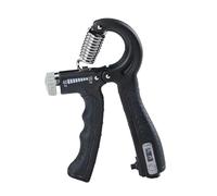 Aparatos de fuerza de prensión, En forma de R, ajustable, contable, ejercicio mano, fortalecedor, pinza, resorte, pellizco dedo, expansor carpiano(Black)