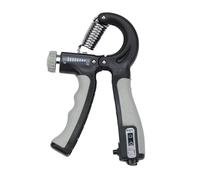 Aparatos de fuerza de prensión, En forma de R, ajustable, contable, ejercicio mano, fortalecedor, pinza, resorte, pellizco dedo, expansor carpiano(GRAY)