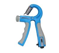 Aparatos de fuerza de prensión, En forma de R, ajustable, contable, ejercicio mano, fortalecedor, pinza, resorte, pellizco dedo, expansor carpiano(Blue)