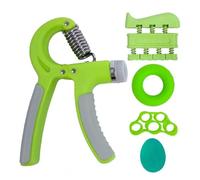 Aparatos de fuerza de prensión, Pinza ajustable tipo R, ejercicio de agarre manual, fuerza contable, alicates fortalecimiento, dedo resorte(Green)