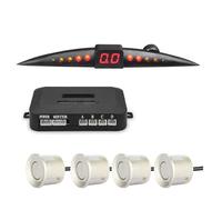 Aparcamiento Reverse Assist Monitores Para Punto Ciego Coche Kit Sensor Aparcamiento 12V 22 Mm Pantalla LCD Parktronic Monitorización Radar Marcha Atrás Pitido 4 Sensores