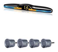 Aparcamiento Sistema Radar Kit Sensor Estacionamiento Múltiple Radar Marcha Atrás Trasero Automóvil Pantalla Retroiluminada Monitor Respaldo Detector Asistente 4/6/8(Red-Brown-Panel,6)