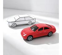 Apareciendo coche 2.0 trucos de magia primer plano ilusiones trucos accesorios un modelo real que aparece en la pantalla transformación visual magia