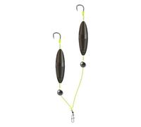 Aparejo Inverso de Fondo con Gancho Doble | Aparejos Inversos Accesorios de Surfcasting - Señuelos Antienganches Que Evitan Hierbas Cebo Nadador Partido para Aficionados