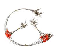 Aparejo líder de alambre de pesca de acero inoxidable de 1 brazo/2 brazos, aparejos de pesca giratorios de pesca, 12/24 piezas de alambre de pesca de agua salada de alta resistencia