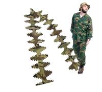 Aparejos de camuflaje ajustables para juegos al aire libre | Ghillie Hunting Fabric Strap | Portable Compact Adjustable Hunting Camuflaje | Weaving Camuflaje Fabric Strap