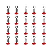 Aparejos de pesca con contabilidad para correr y cuentas deslizantes con cremallera, ideal para configuración de pesca de mar y agua dulce (20 piezas de 3 x 4 mm)