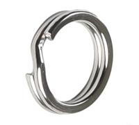 Aparejos de pesca doble Split Snap Conector con anillo dividido de acero inoxidable para uso de cebo duro y señuelo (12 mm)